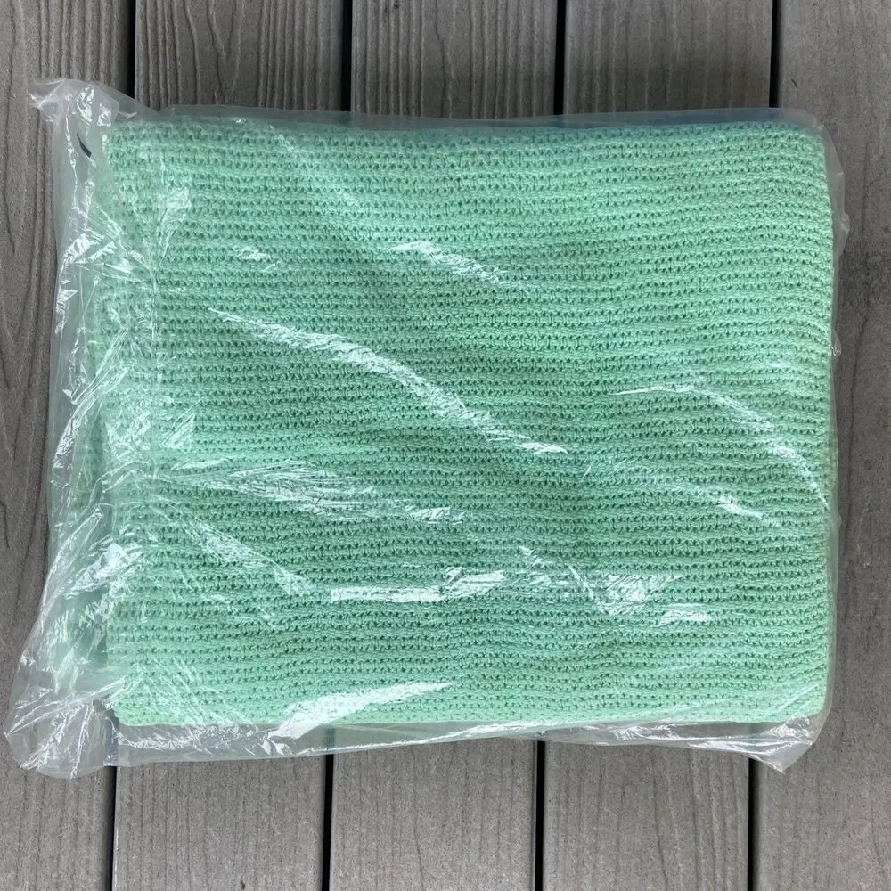 VTG Therma-Weave 100% Honeyweave Cotton Blanket First Lady USA Green